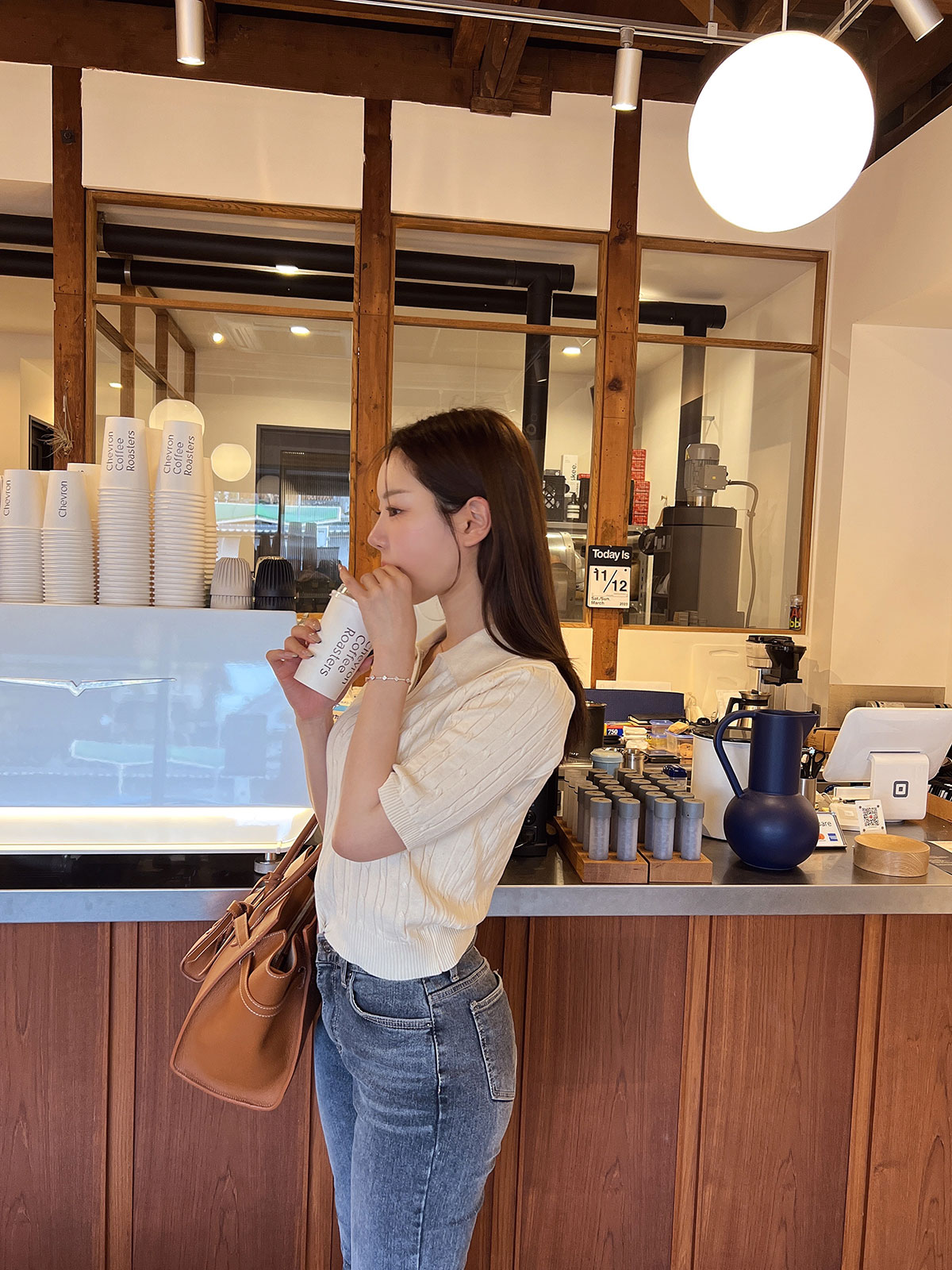 クン ストレートスリムフィットアンクルデニム カラー: