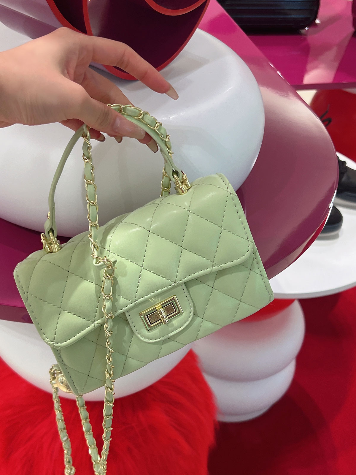クン キルティングフラップminibag カラー: