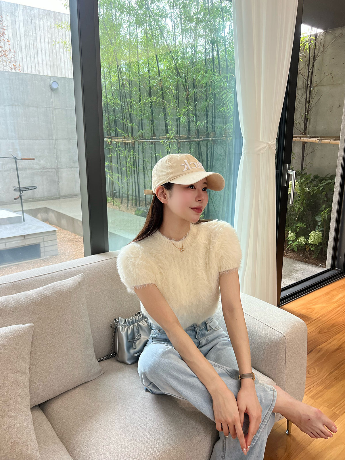 クン ライクラビットシャギーknit