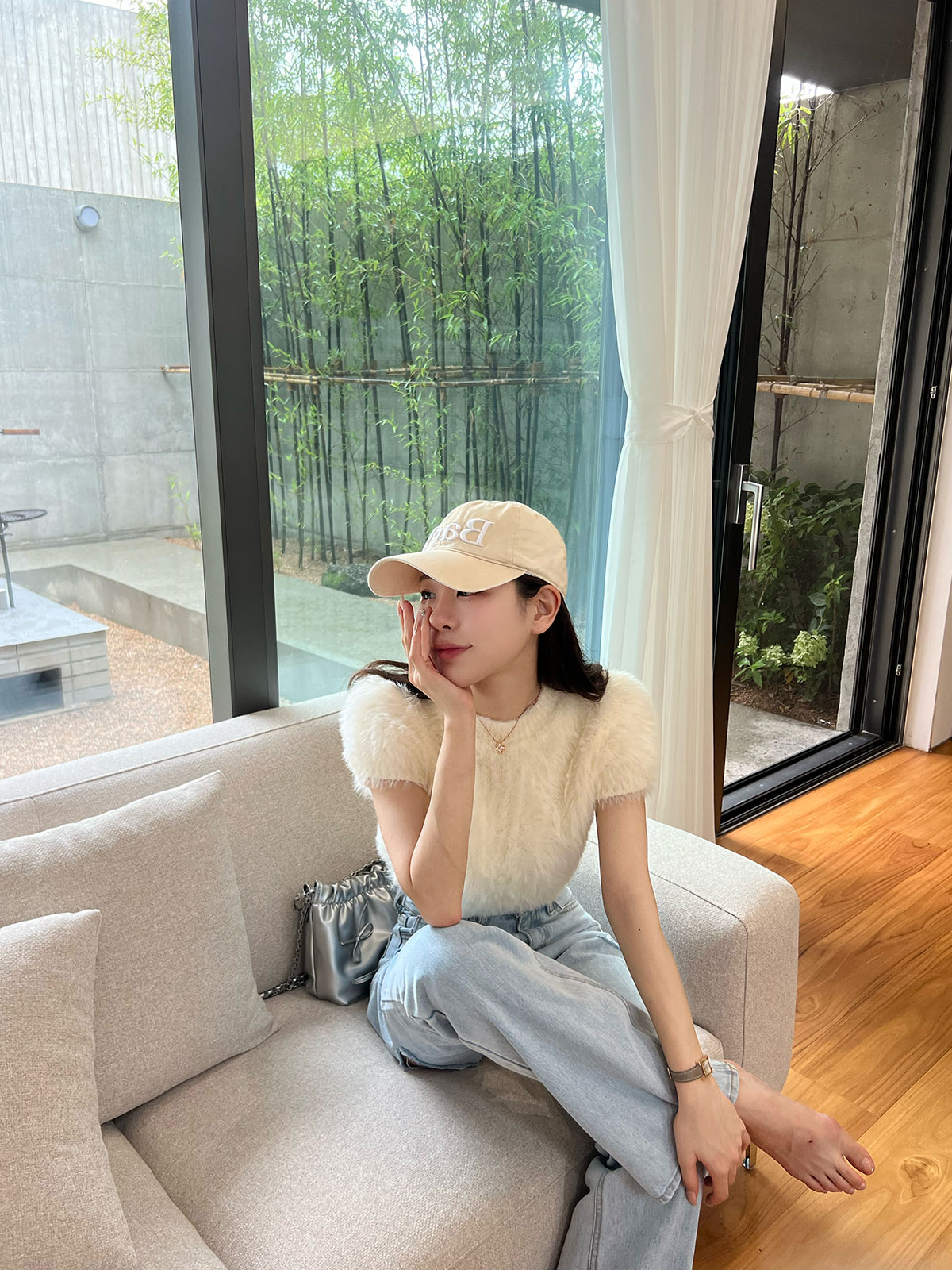 クン ライクラビットシャギーknit