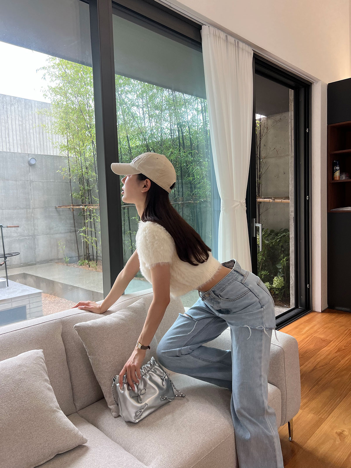 クン ライクラビットシャギーknit