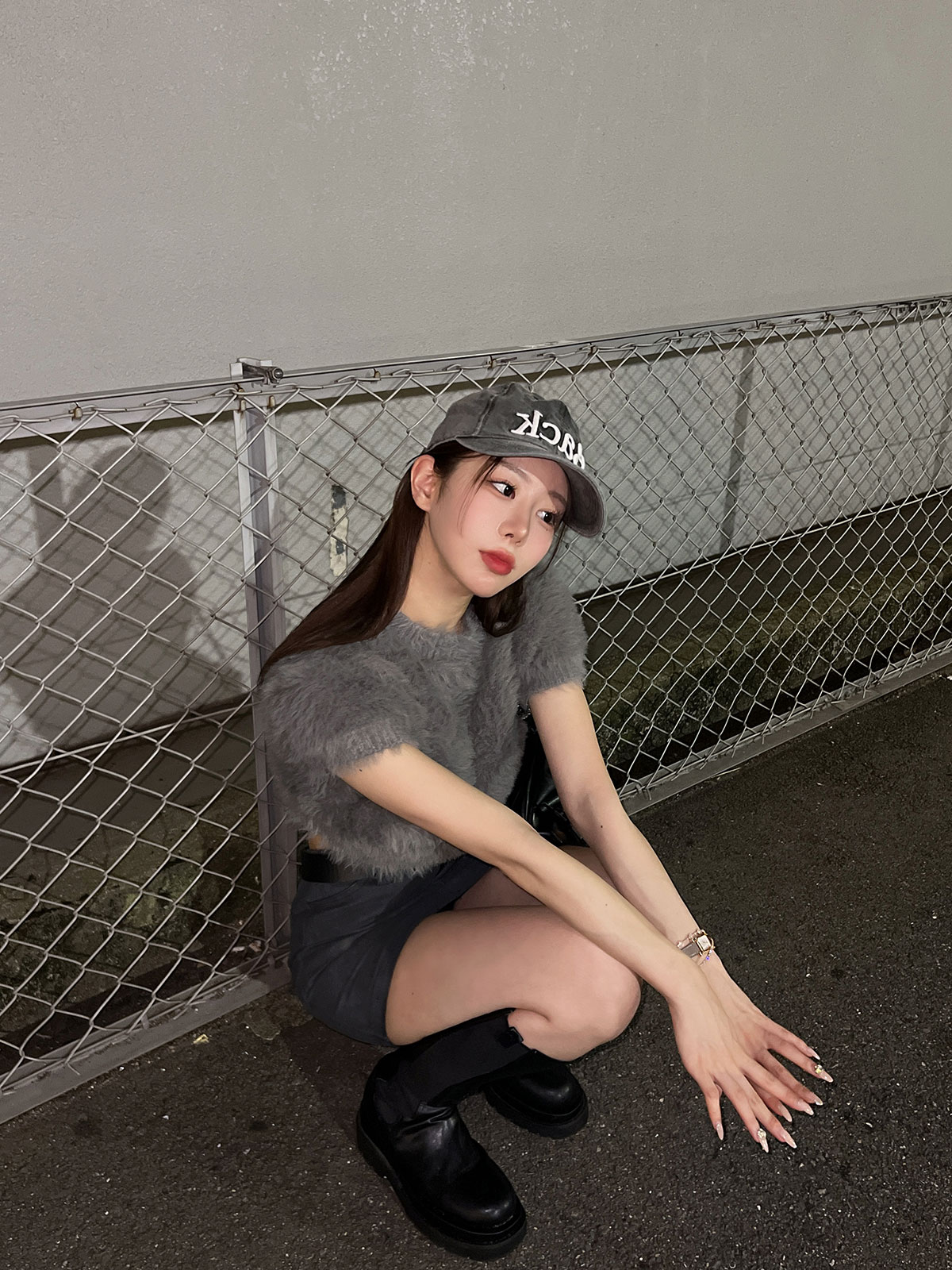 クン ライクラビットシャギーknit