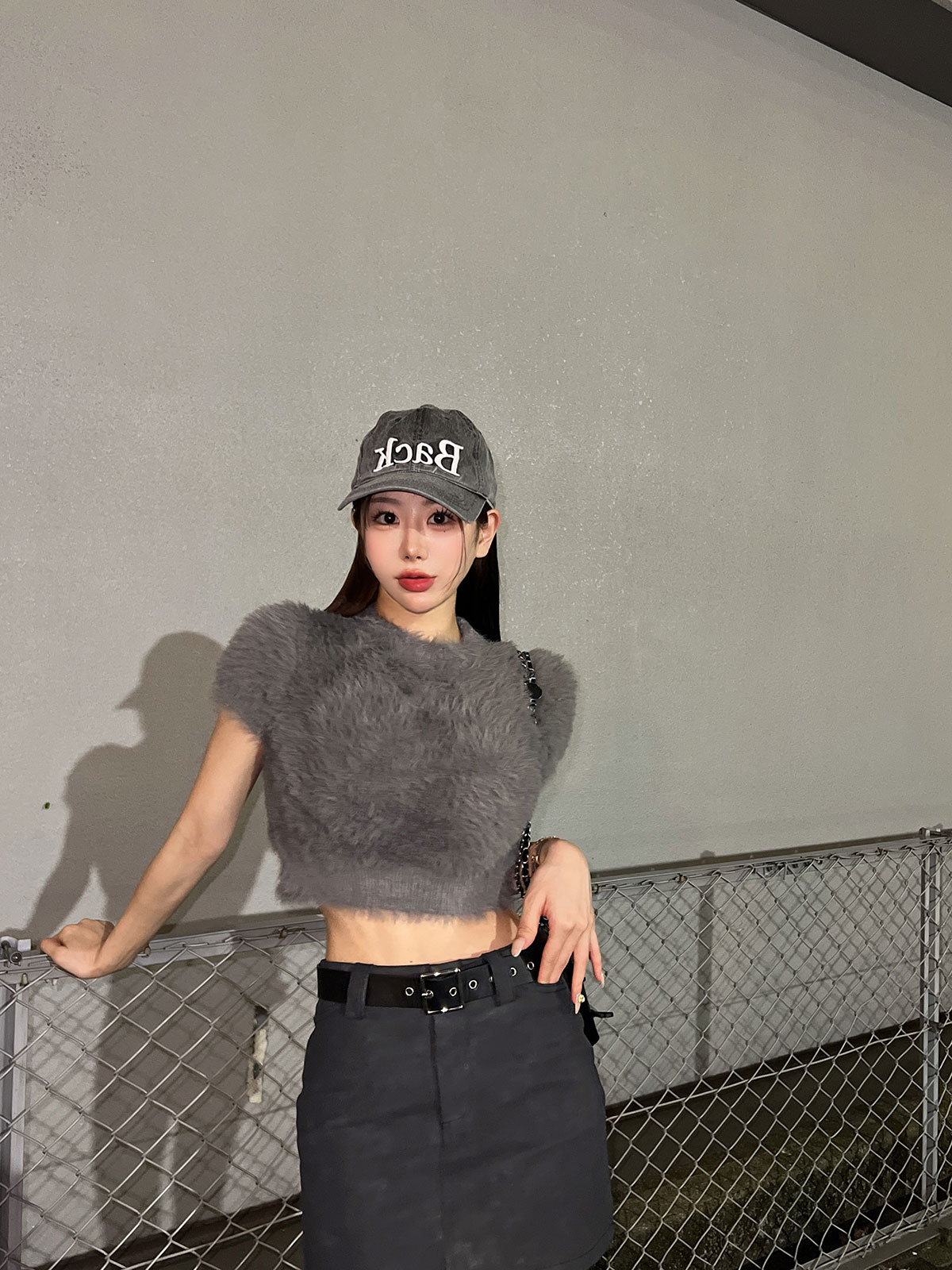 クン ライクラビットシャギーknit