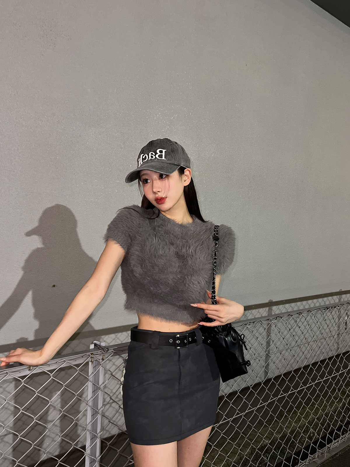 クン ライクラビットシャギーknit