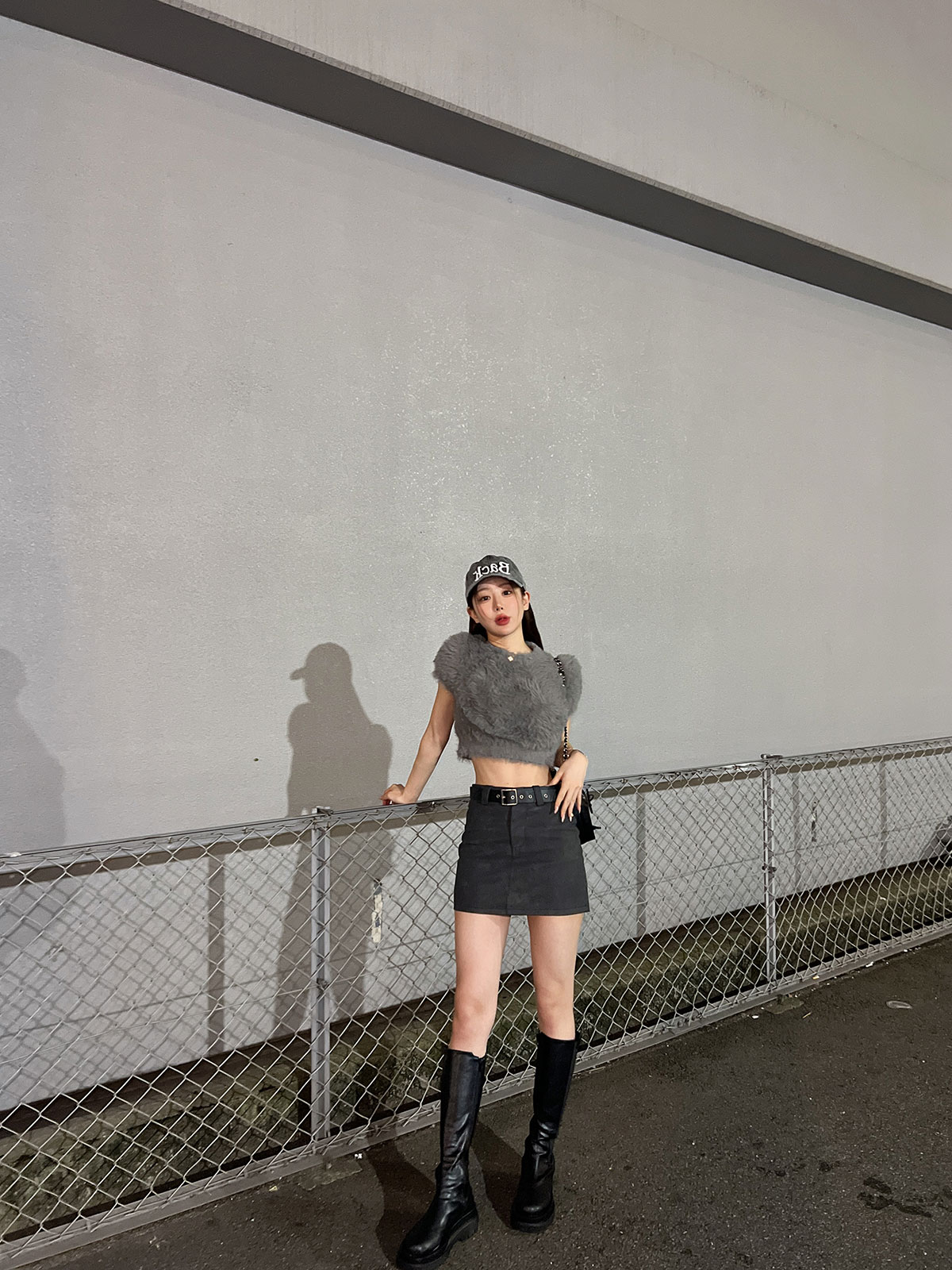 クン ライクラビットシャギーknit