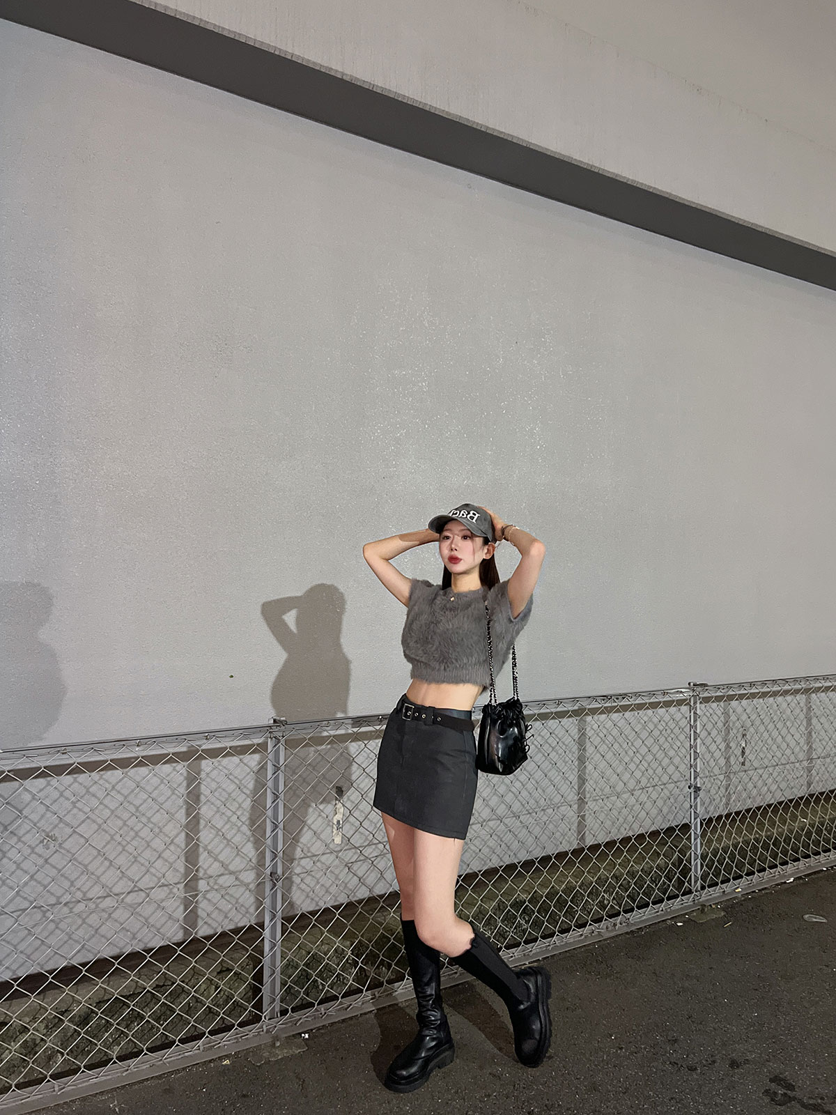 クン ライクラビットシャギーknit