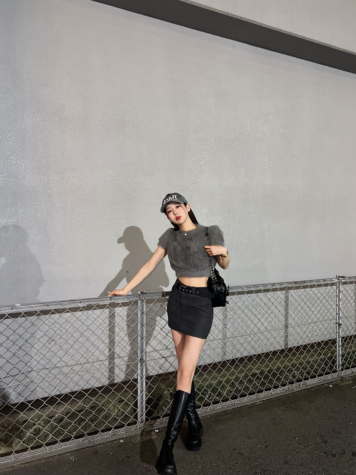 クン ライクラビットシャギーknit