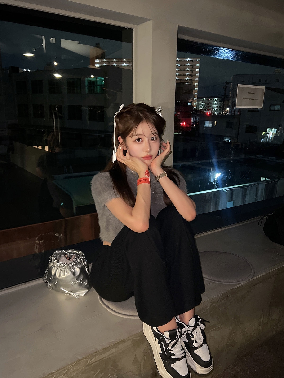 クン ライクラビットシャギーknit