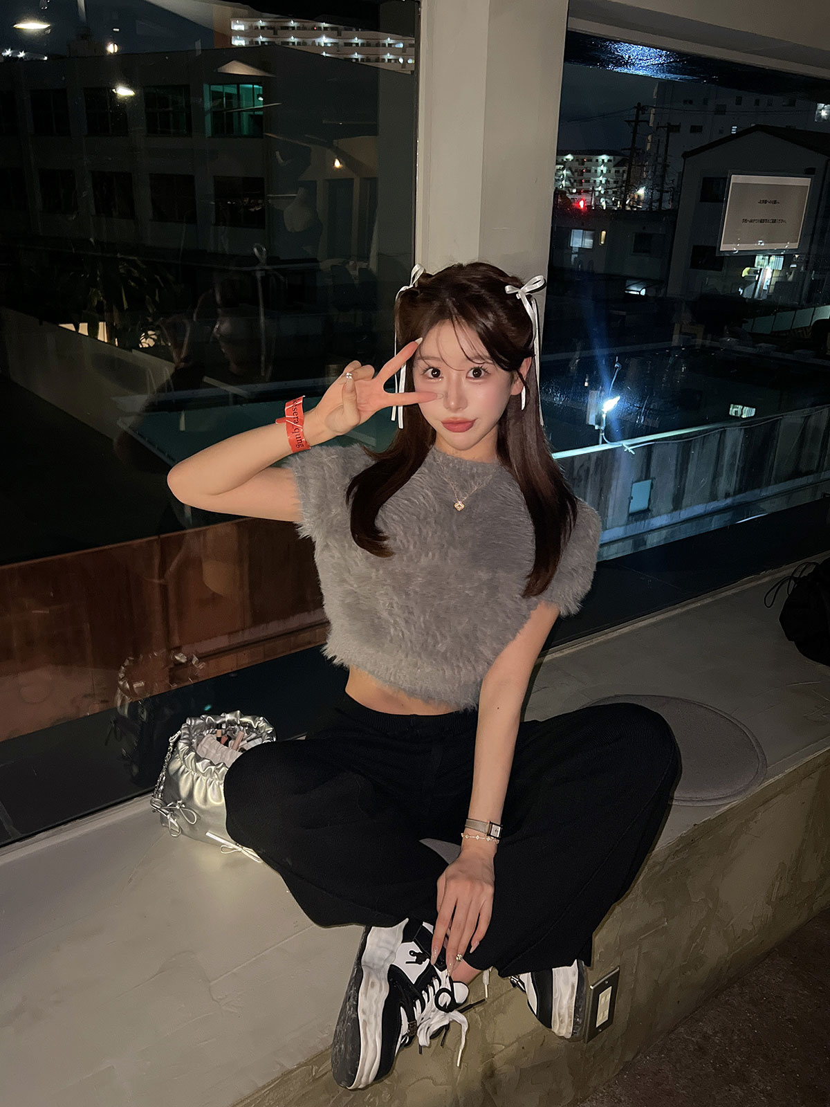 クン ライクラビットシャギーknit