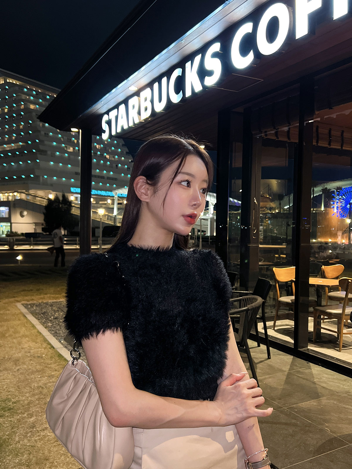クン ライクラビットシャギーknit