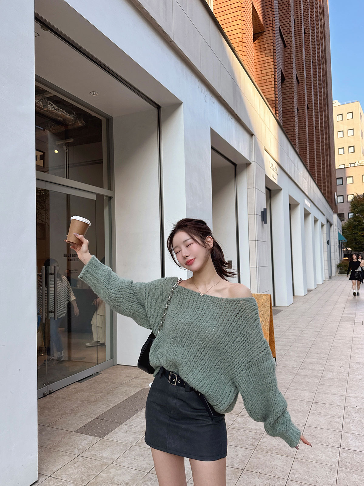 クン ざっくりwoolバトーネックknit カラー:アイボリー、ベージュ、カーキ、グレージュ