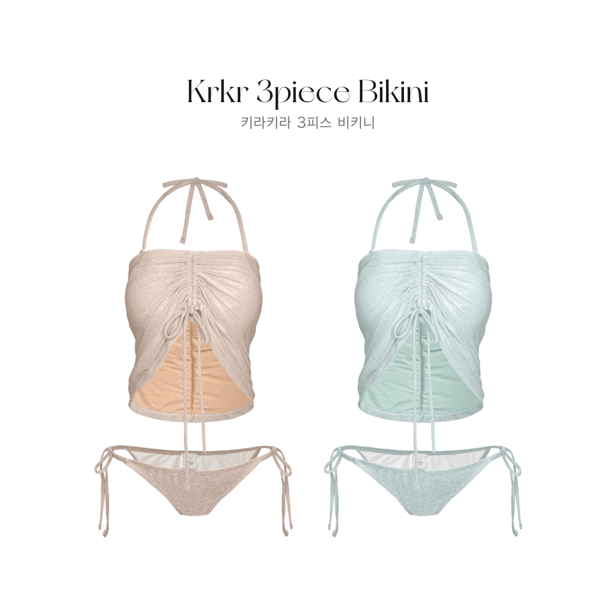 クン Krkr3pieceBikini カラー: