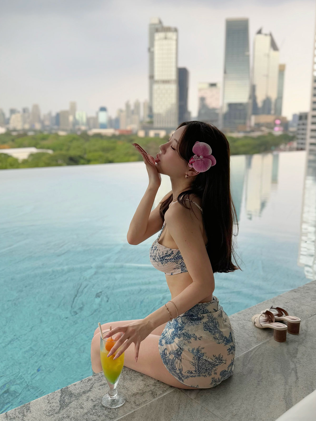 クン ジャルダンvacancesビキニset カラー:ジャルダンブルー