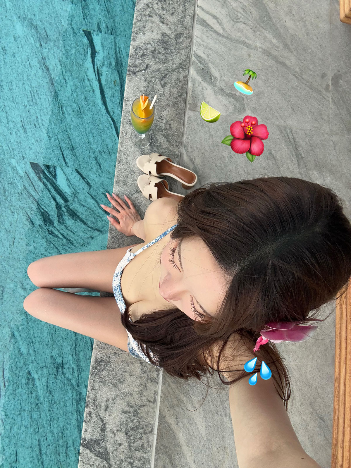クン ジャルダンvacancesビキニset カラー:ジャルダンブルー