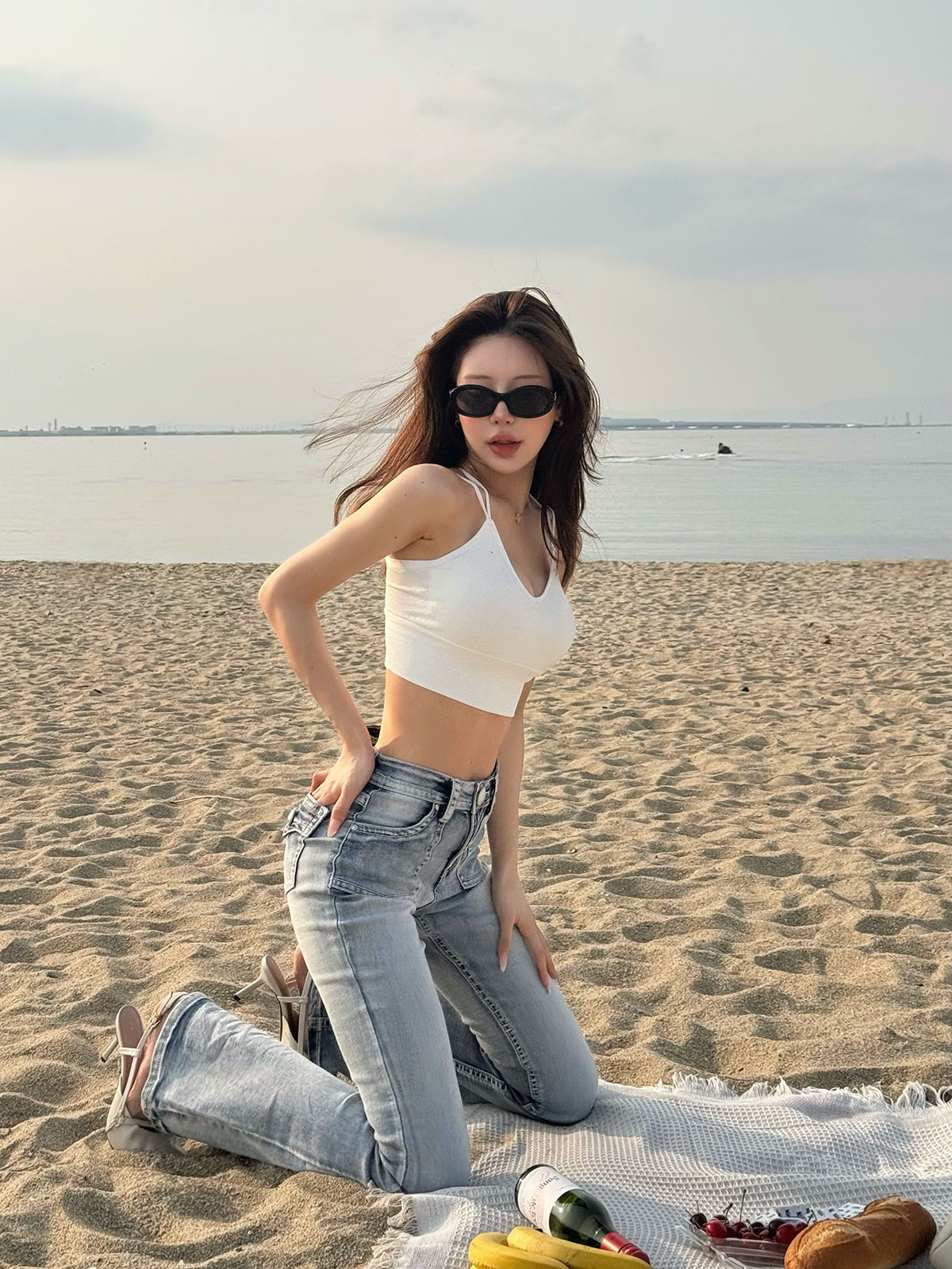 クン Babyフラップハイウォッシュdenim カラー:ハイライトウォッシュ
