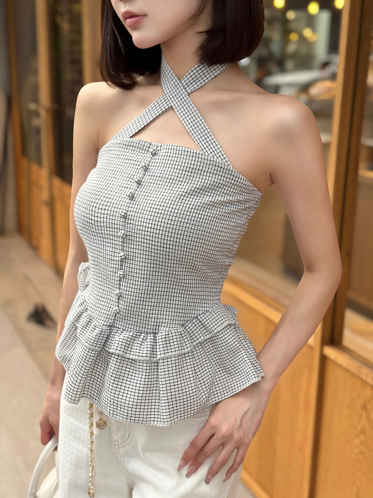  Ginghamեtop 顼:֥ååۥ磻ȥå