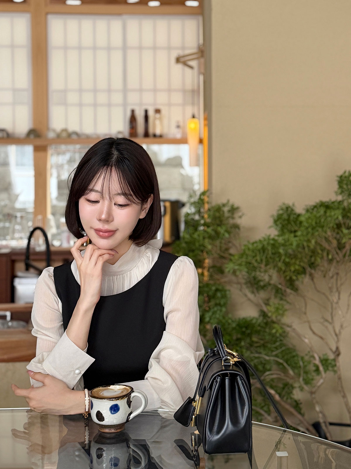 クン pencilスリムタックops カラー:ブラック、アイボリー