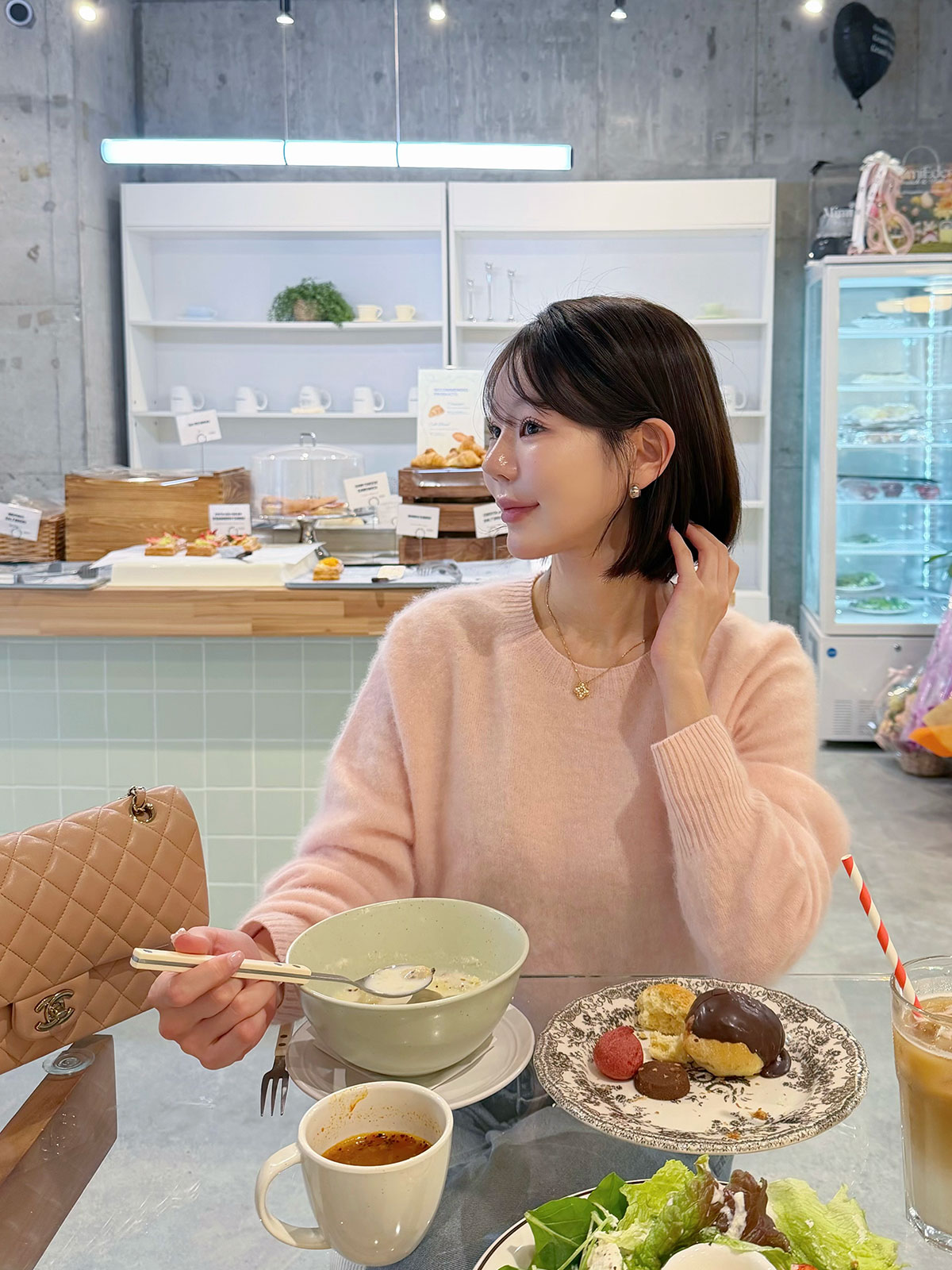 ���� Moelleux����������knit ���顼:���եȥ����ܥ꡼���ߥå����⥫���ڥ���ԥ�