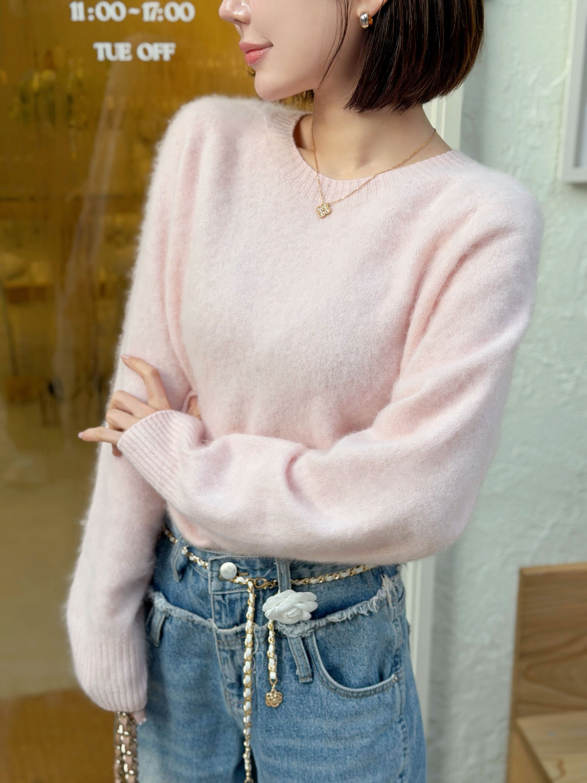 ���� Moelleux����������knit ���顼:���եȥ����ܥ꡼���ߥå����⥫���ڥ���ԥ�