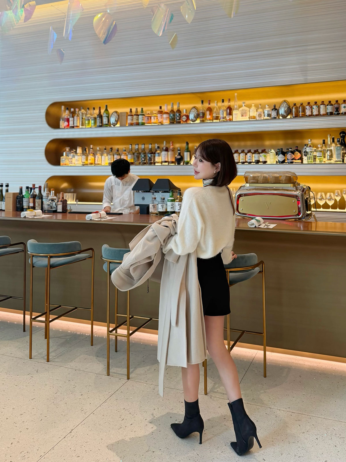 ���� Moelleux����������knit ���顼:���եȥ����ܥ꡼���ߥå����⥫���ڥ���ԥ�