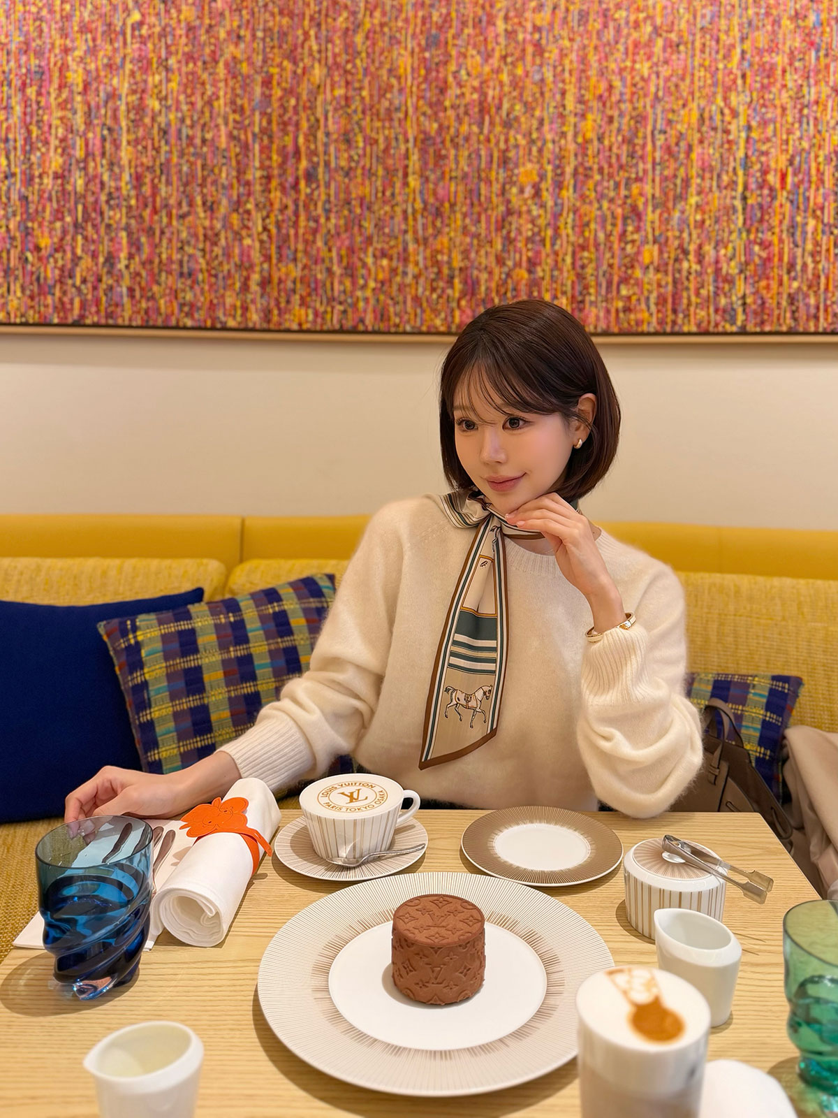 ���� Moelleux����������knit ���顼:���եȥ����ܥ꡼���ߥå����⥫���ڥ���ԥ�