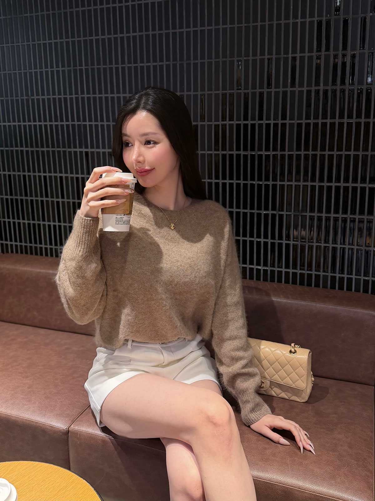 ���� Moelleux����������knit ���顼:���եȥ����ܥ꡼���ߥå����⥫���ڥ���ԥ�