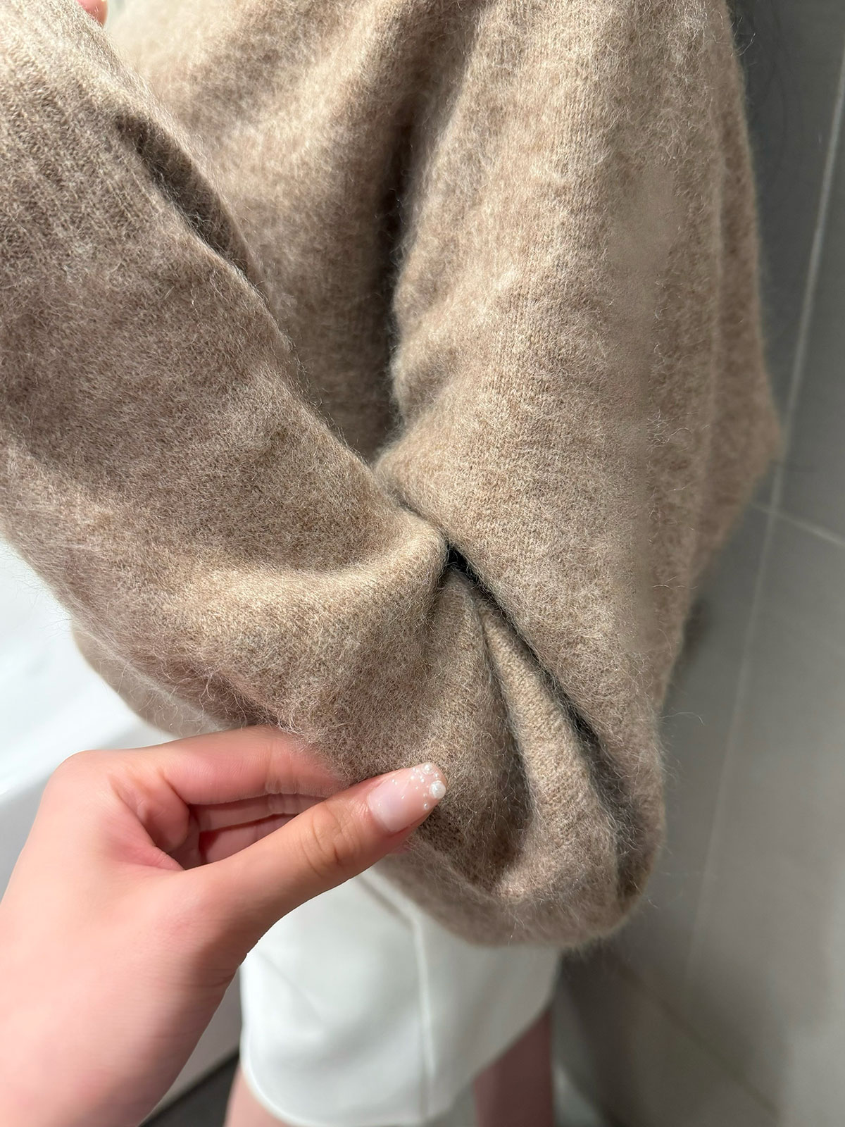 ���� Moelleux����������knit ���顼:���եȥ����ܥ꡼���ߥå����⥫���ڥ���ԥ�