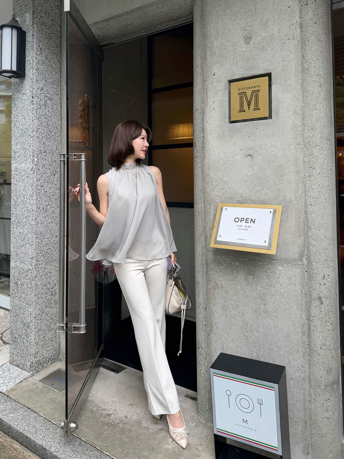 ���� �٥��set���ե���sleeveless�֥饦�� ���顼:�֥�å����ۥ磻�ȡ��ߥ��ȥ��졼