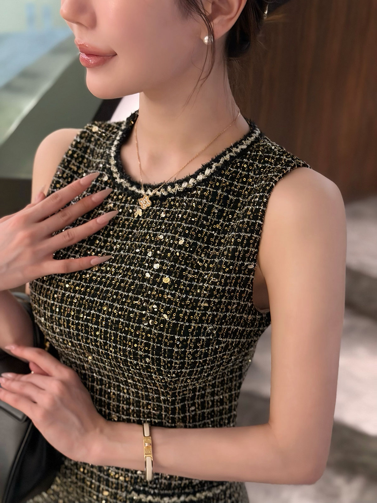���� Muret Tweed Glitter ops ���顼:�֥�å��ĥ����ɡ��Х˥�ĥ�����