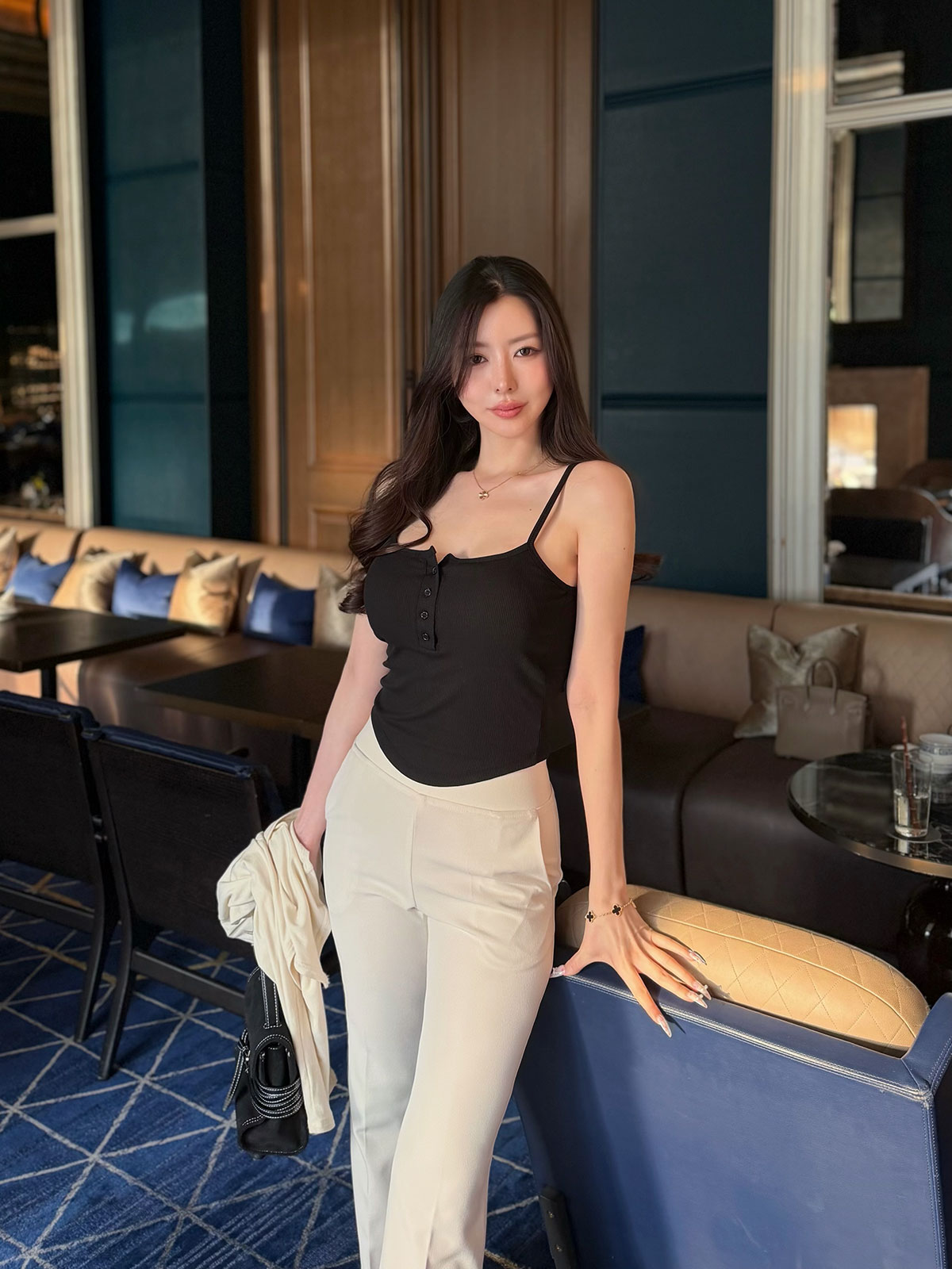 ���� Henley���åץ��󥭥�ߥ����� ���顼:�֥�å������졼���ۥ磻��