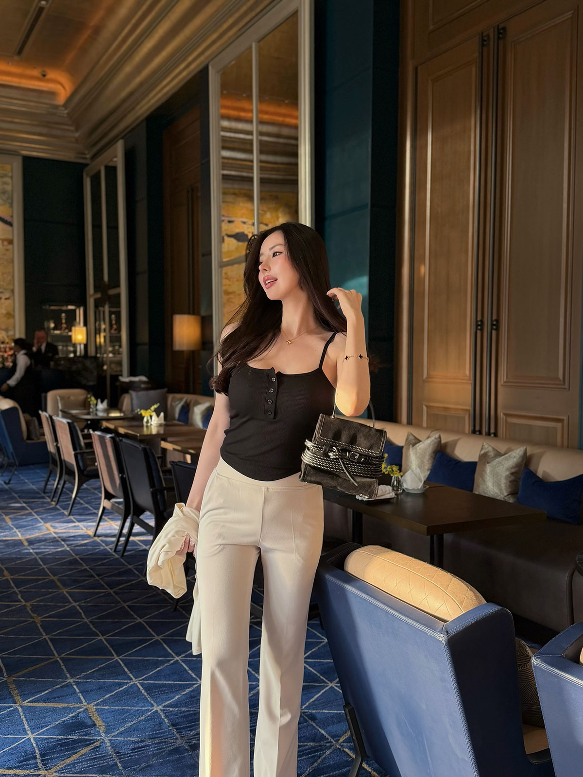 ���� Henley���åץ��󥭥�ߥ����� ���顼:�֥�å������졼���ۥ磻��