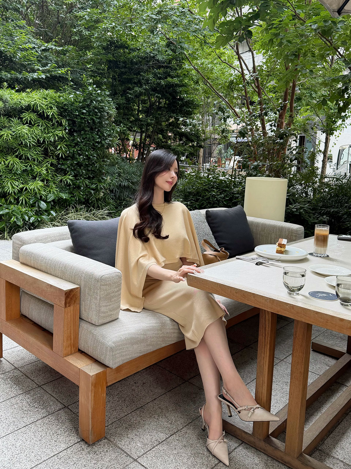 ���� Etoffe Belt Cape ops ���顼:�֥�å����饤�ȥ١�����