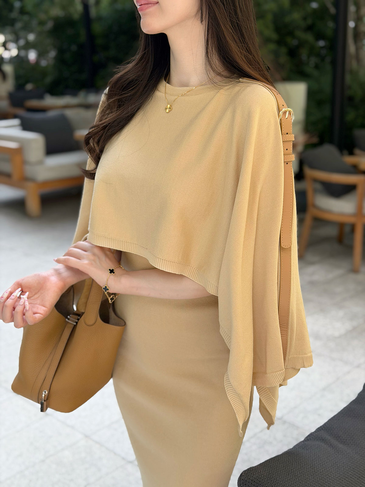 ���� Etoffe Belt Cape ops ���顼:�֥�å����饤�ȥ١�����