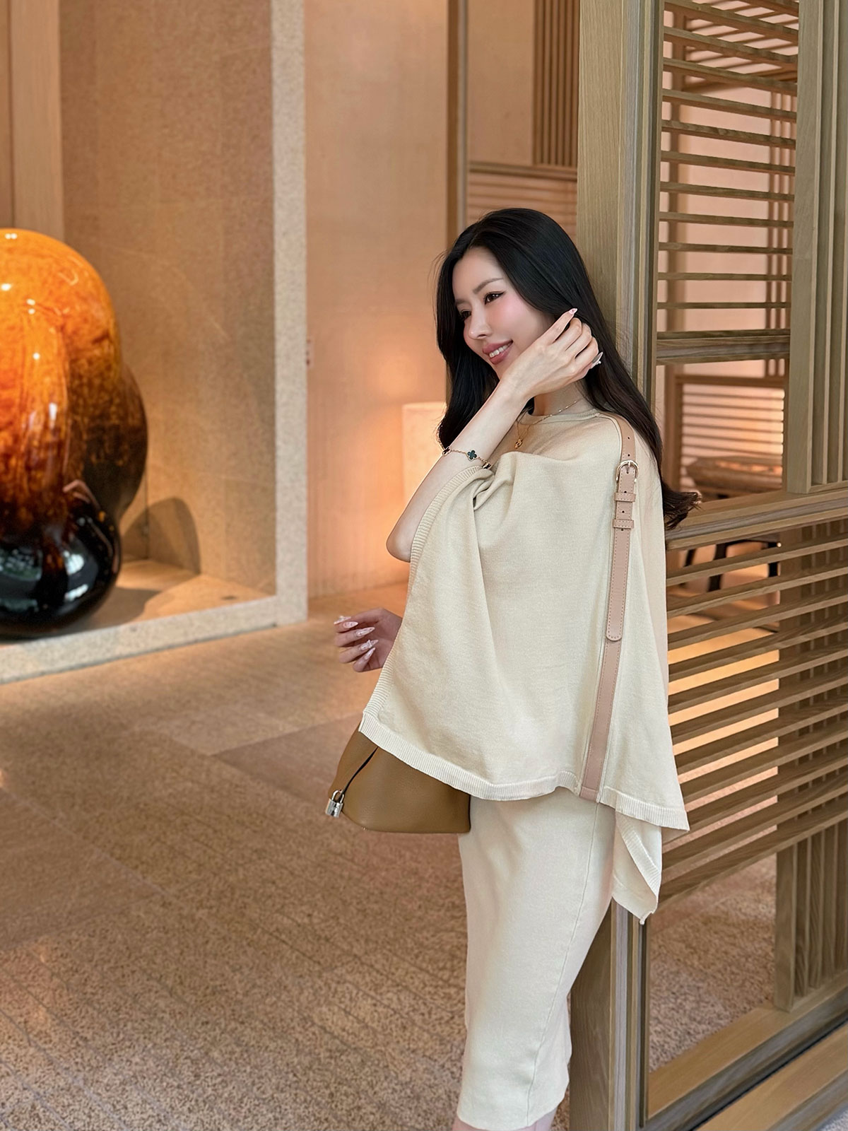 ���� Etoffe Belt Cape ops ���顼:�֥�å����饤�ȥ١�����