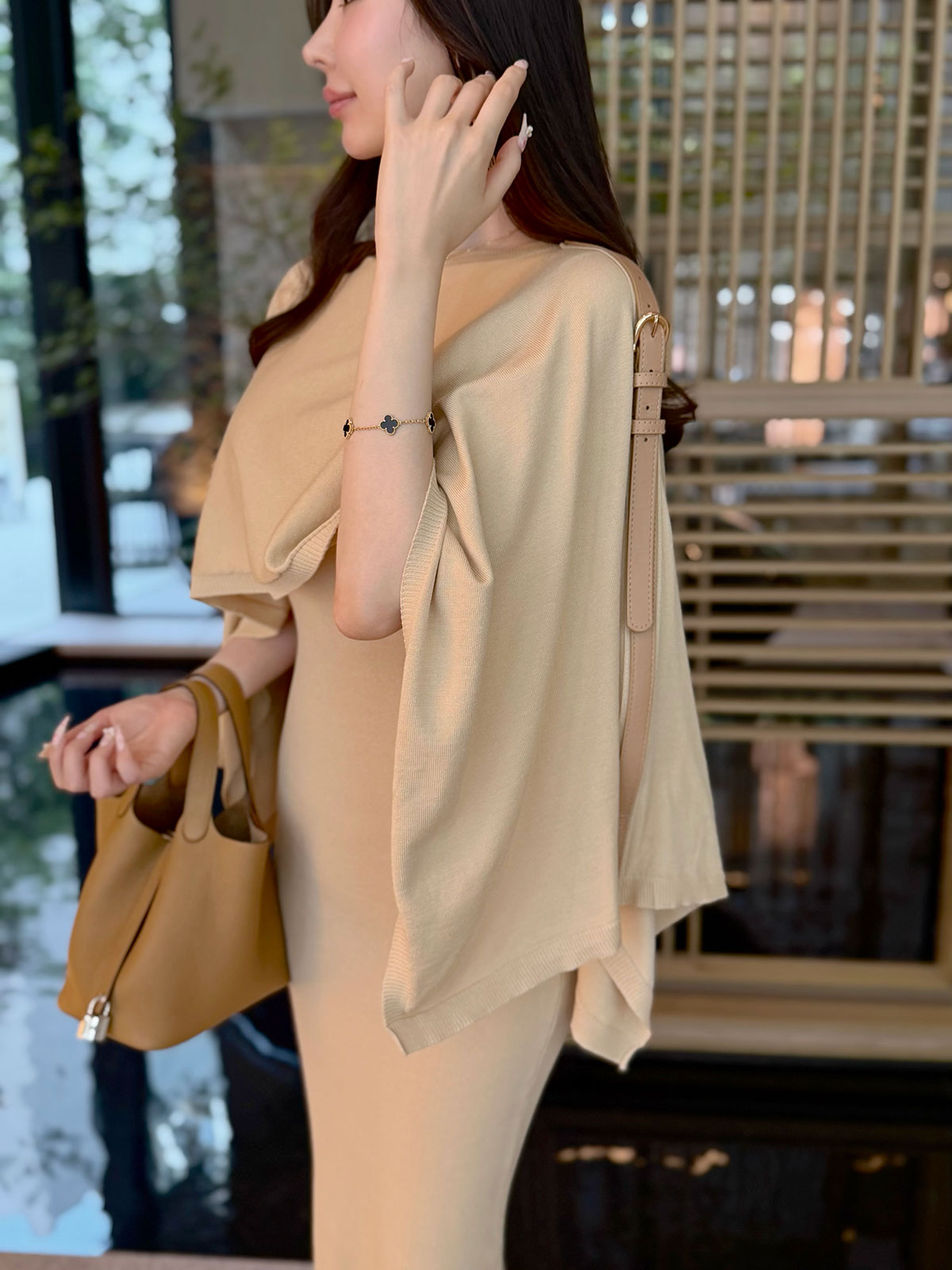 ���� Etoffe Belt Cape ops ���顼:�֥�å����饤�ȥ١�����