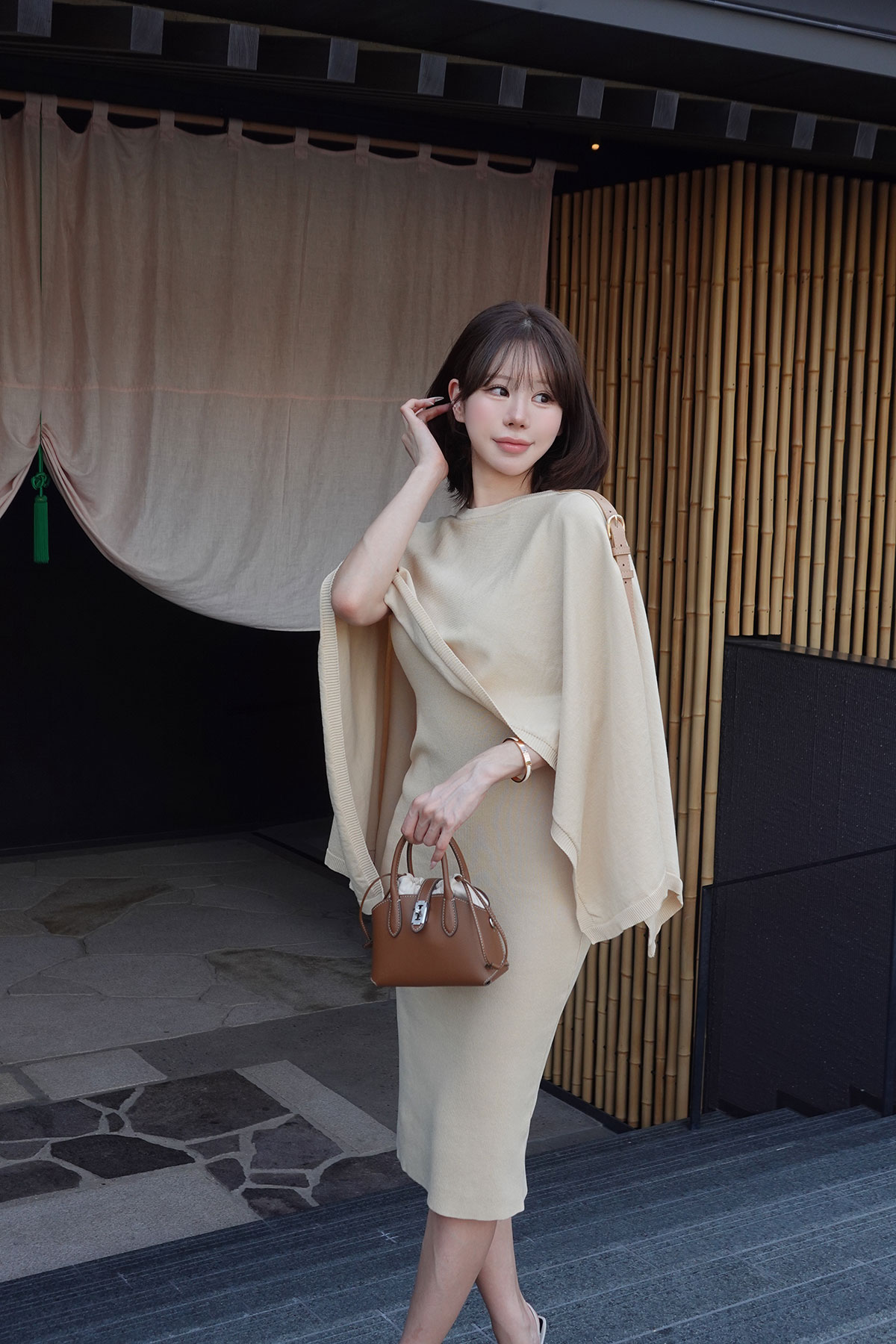 ���� Etoffe Belt Cape ops ���顼:�֥�å����饤�ȥ١�����