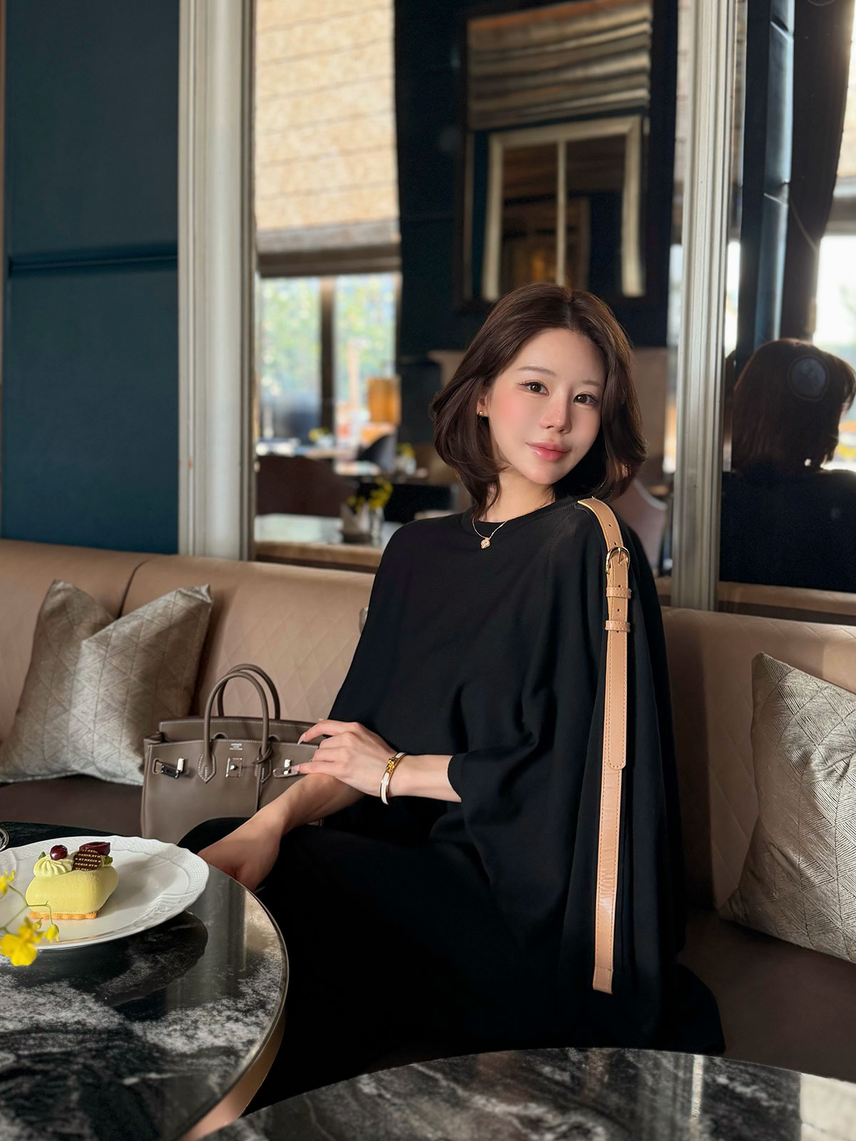 ���� Etoffe Belt Cape ops ���顼:�֥�å����饤�ȥ١�����