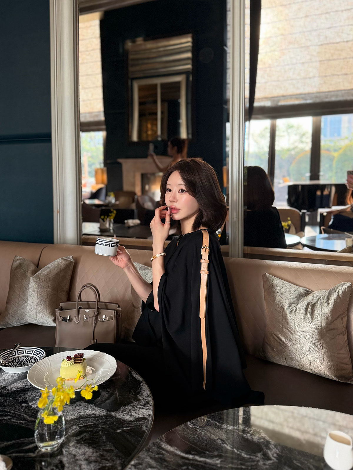 ���� Etoffe Belt Cape ops ���顼:�֥�å����饤�ȥ١�����