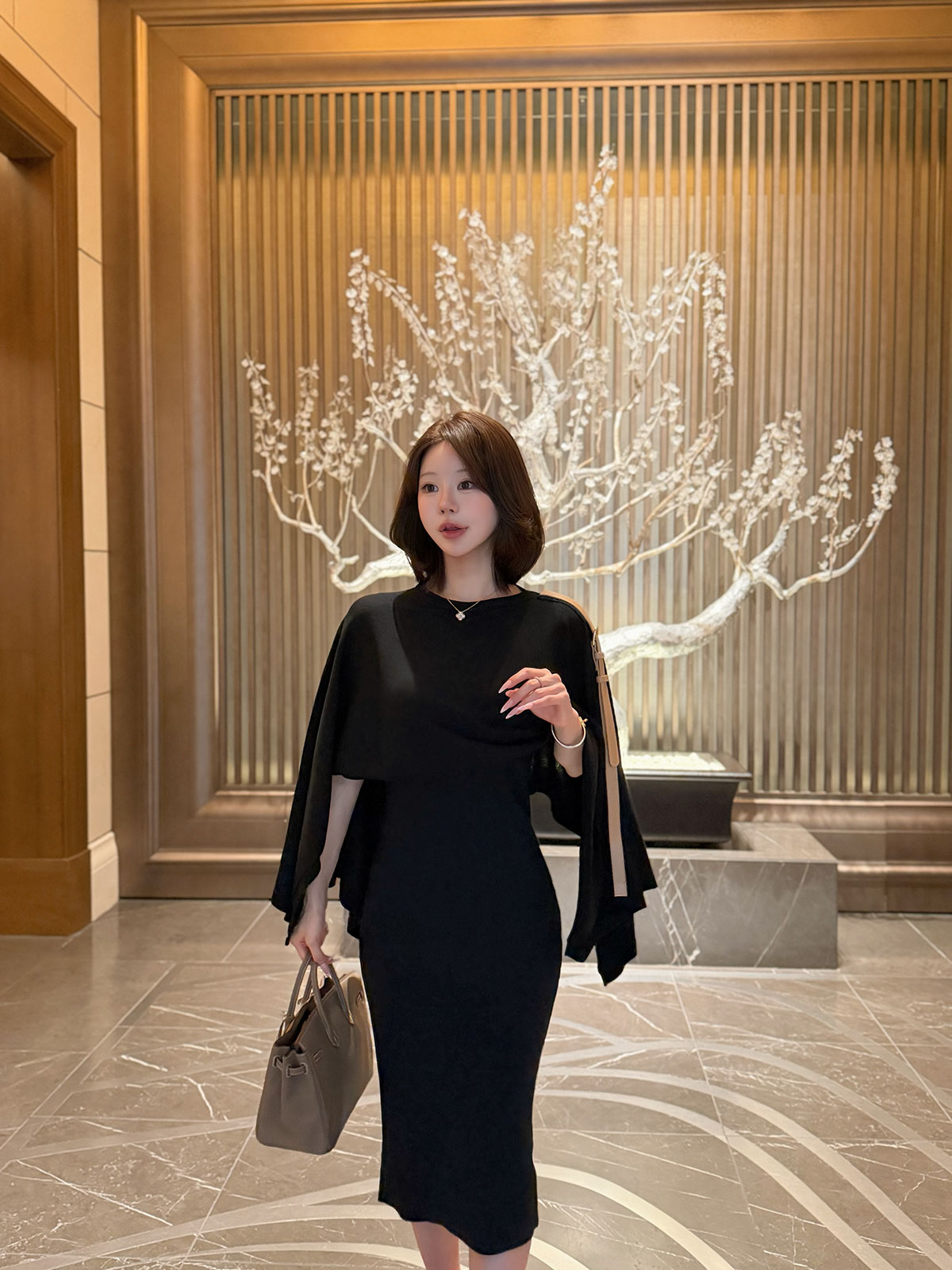 ���� Etoffe Belt Cape ops ���顼:�֥�å����饤�ȥ١�����
