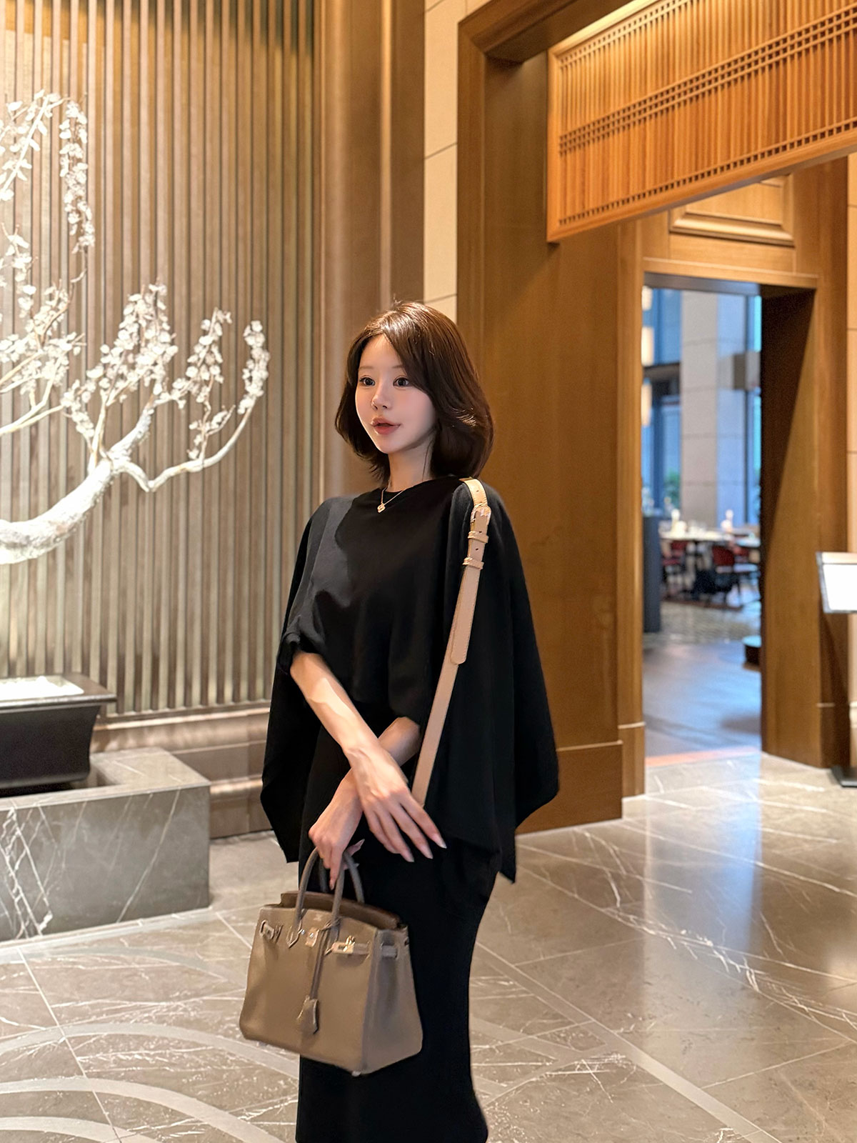 ���� Etoffe Belt Cape ops ���顼:�֥�å����饤�ȥ١�����
