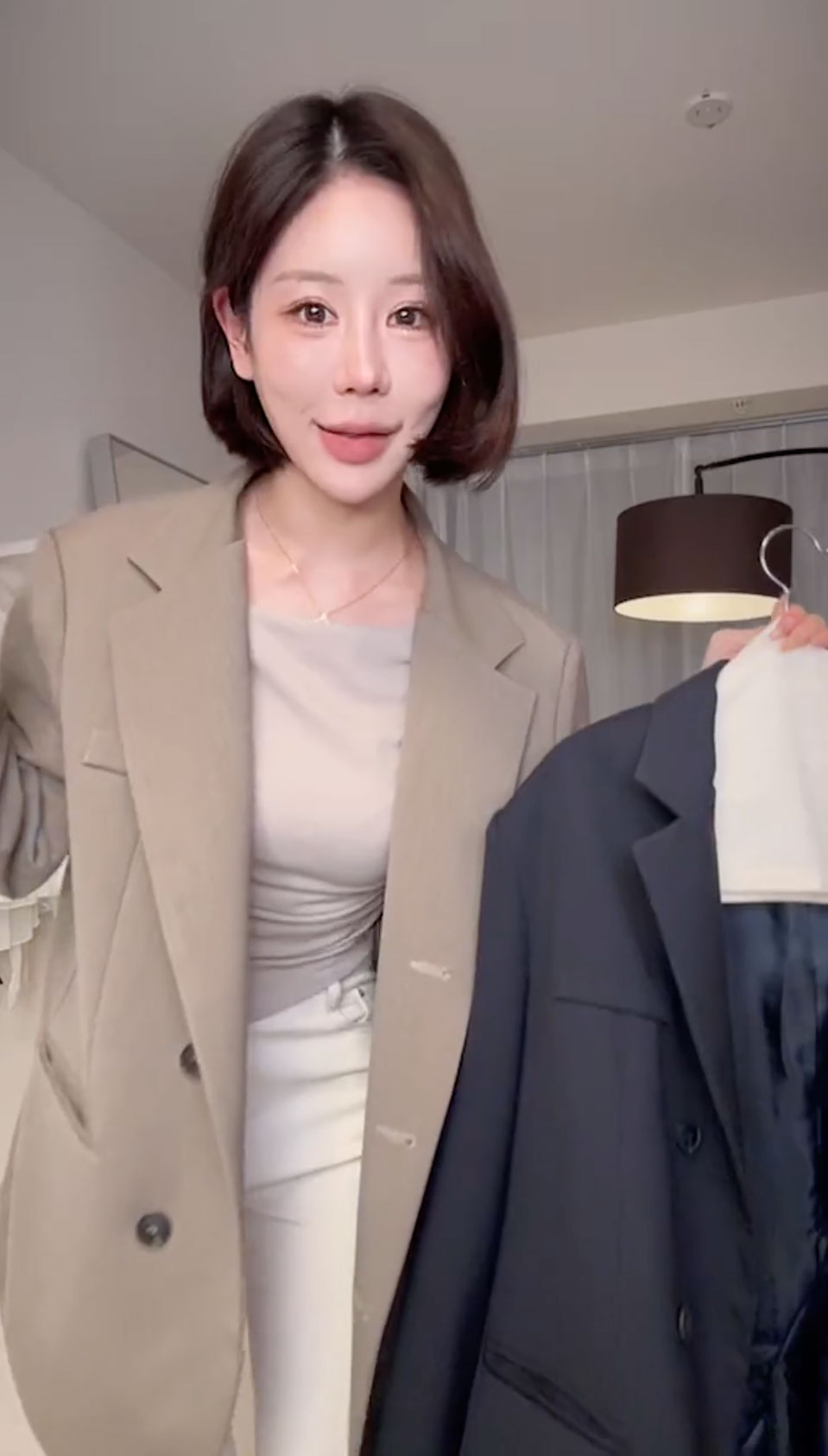 クン TomBOYオーバーサイズJK カラー:ラテベージュ