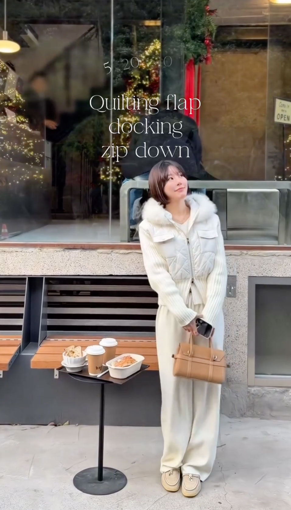 qung QUNG キルティング フラップ ドッキング ダウン ベージュ クン キルティングフラップドッキングダウン カラー:ブラック
