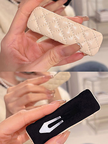 クン キルティングパッチンバレッタ