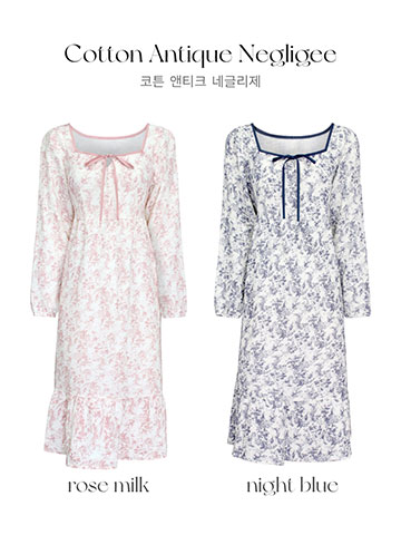 クン コットンアンティークネグリジェ