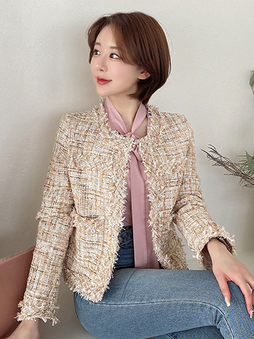qung classic tweed jacket