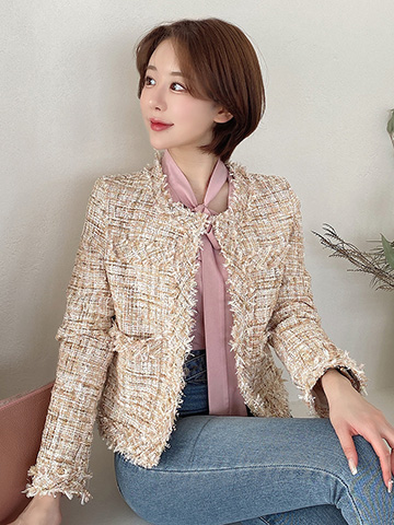 qung  classic tweed jacket