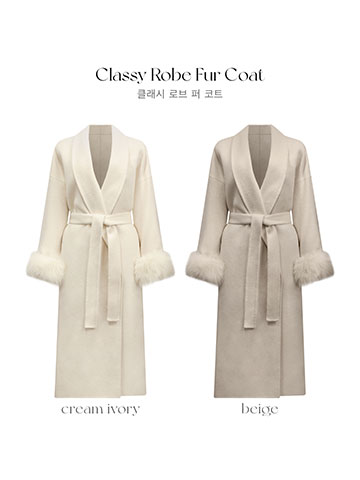 クン Classyローブファーcoat