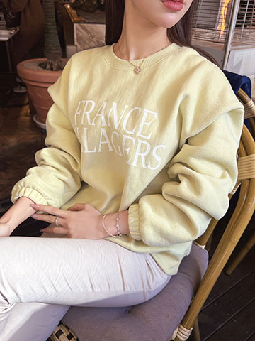 クン スパンコールkrkrニットtop カラー:アイボリー、グレー