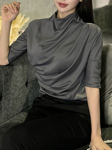 クン ドレープヨシン5分袖top