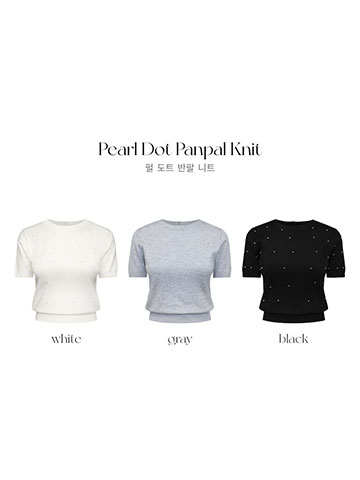 クン スパンコールkrkrニットtop カラー:アイボリー